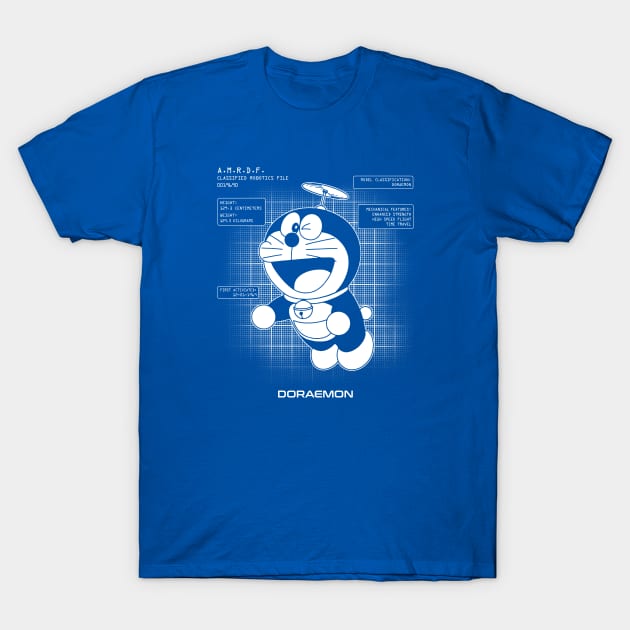 DORAEMON - Robot files T-Shirt by KERZILLA